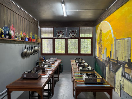 Cooking Beneath the Golden Gaze In our kitchen,