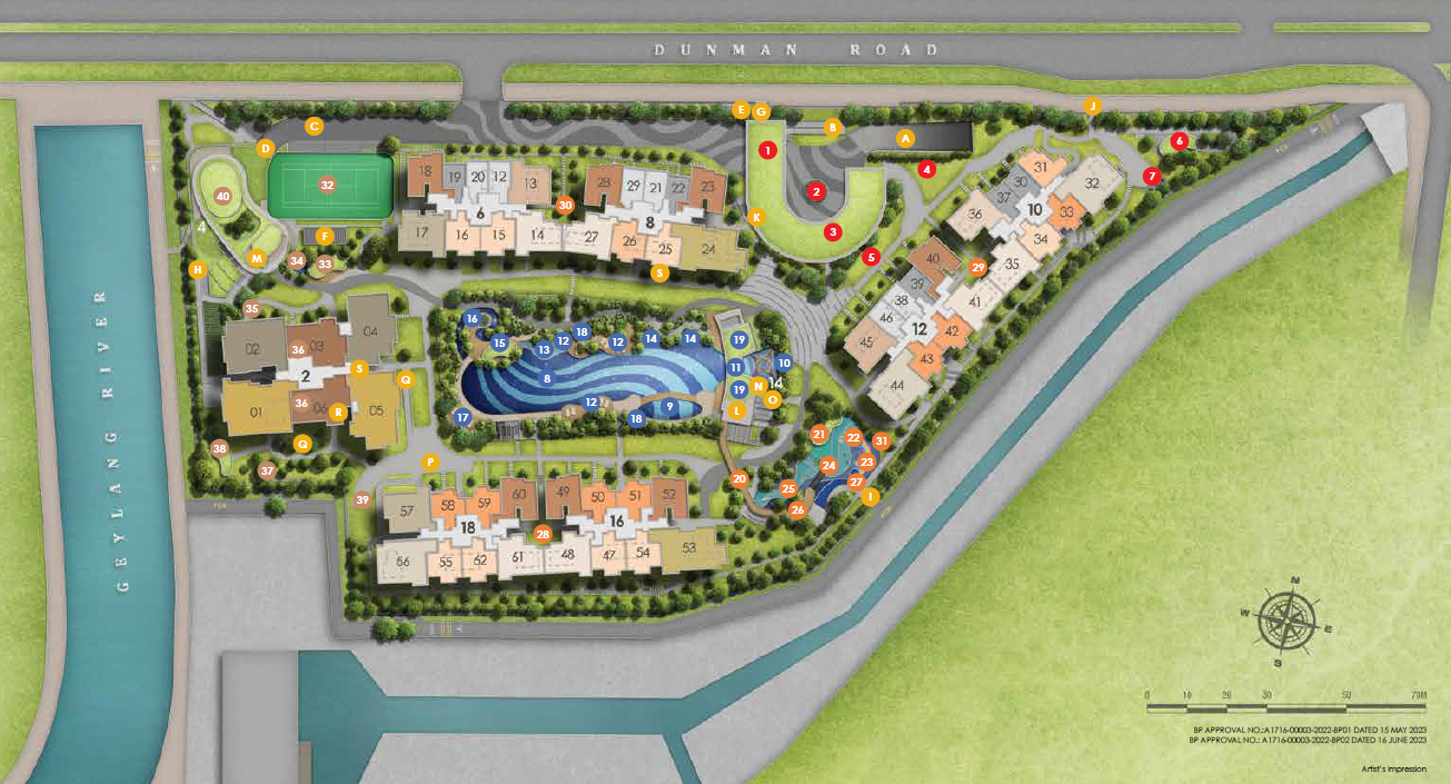 Grand Dunman Site map