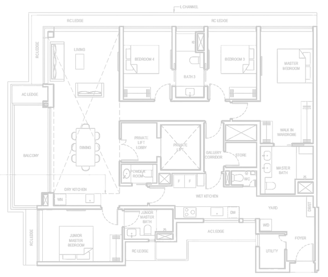 Grand dunman 4 bedroom floor plan