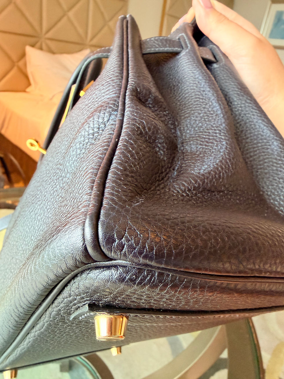 Miniatura: Hermes Birkin 30 Indigo GHW