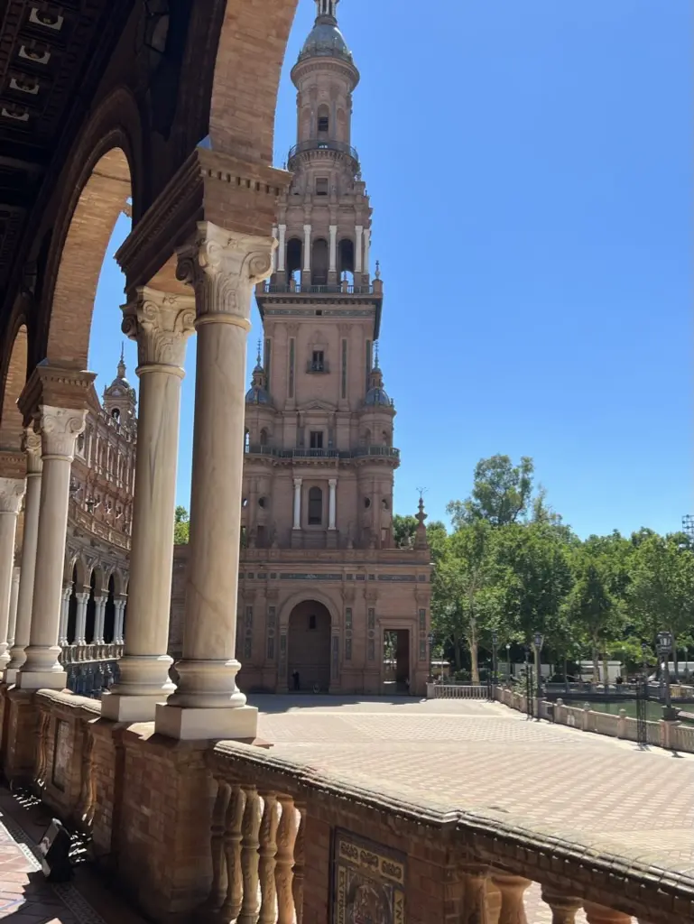 View of Seville plazas