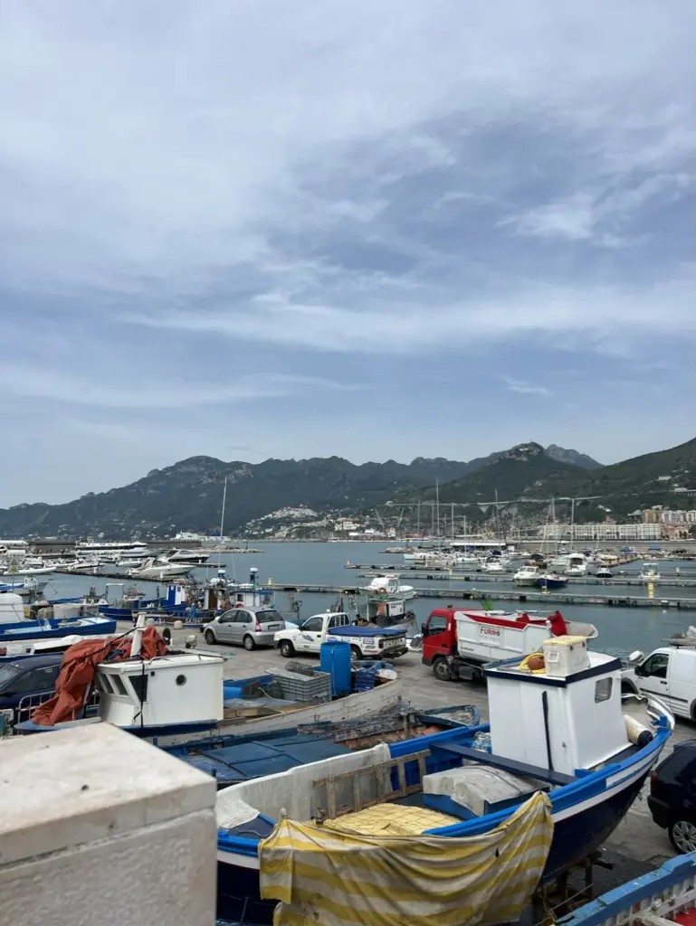 harbour in salerno italy