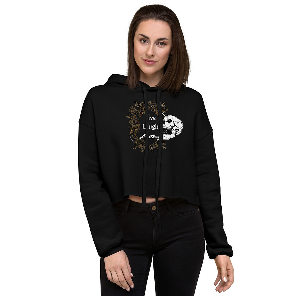 Thumbnail: Live Laugh Lobotomy Crop Hoodie