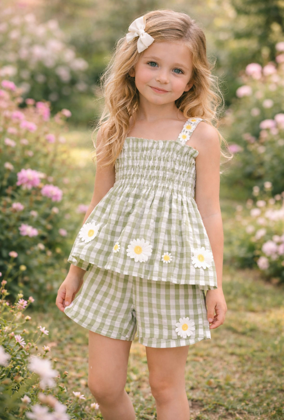 “Daisy” Gingham short set 