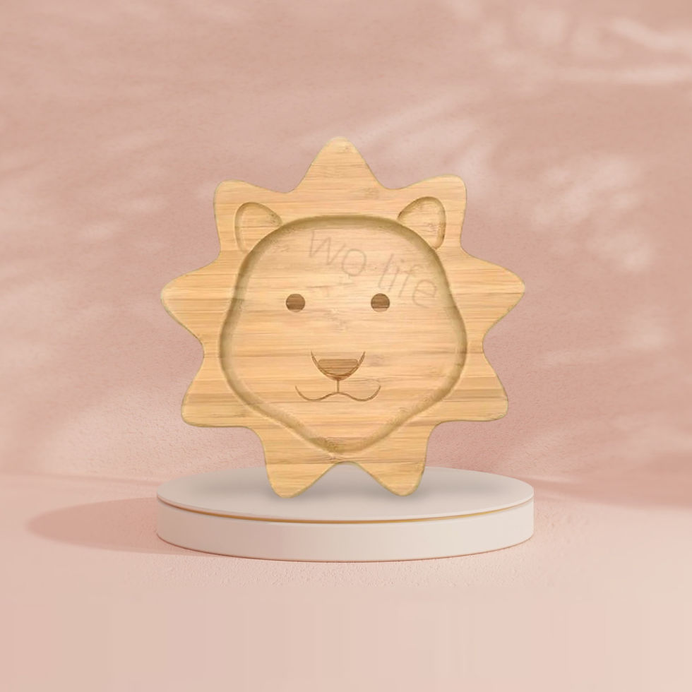 'Lenny the Lion' bamboo plate