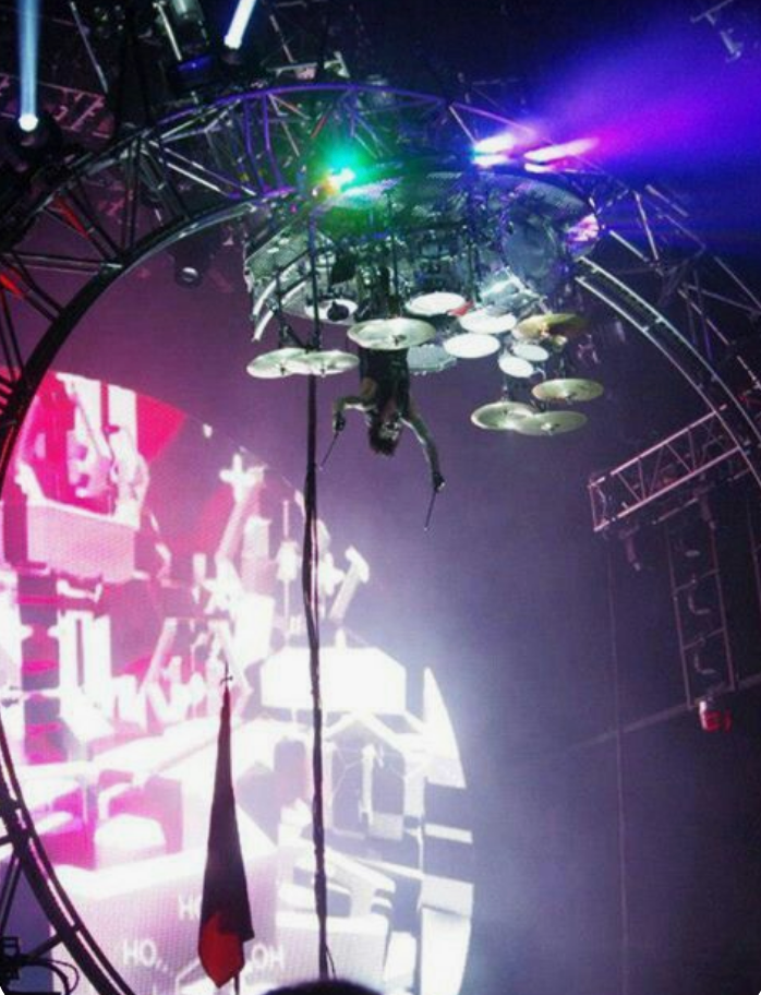 Tommy Lee '360 Drum Rollercoaster' Visuals VJ Psyberpixie