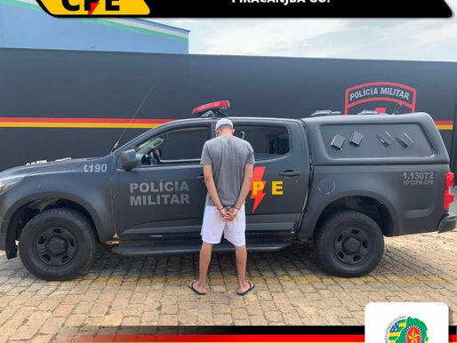 HOMEM É PRESO POR TRÁFICO DE DROGAS EM PIRACANJUBA