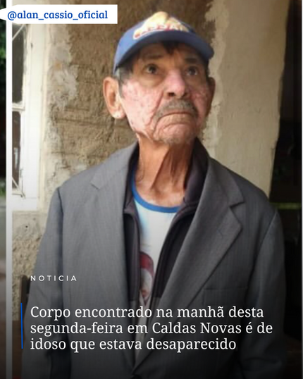 IDENTIFICADO CORPO ENCONTRADO EM REPRESA DE CALDAS NOVAS
