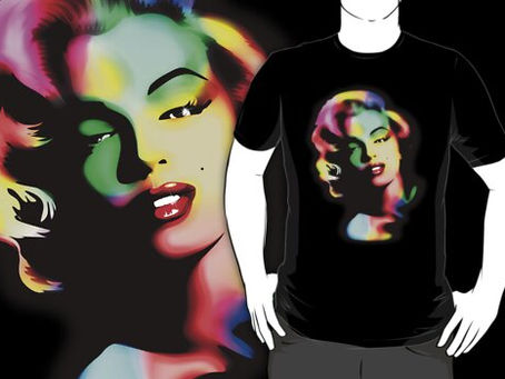 Marilyn Monroe Rainbow Colors T-Shirts
