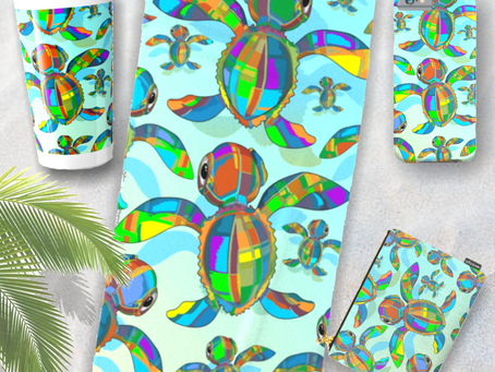 All You need is…SUMMER! Cute Sea Turtle Design 🔹️ by BluedarkArt