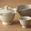 サムネイル： Teapot, cooler bowl and cups 四つ口急須セット