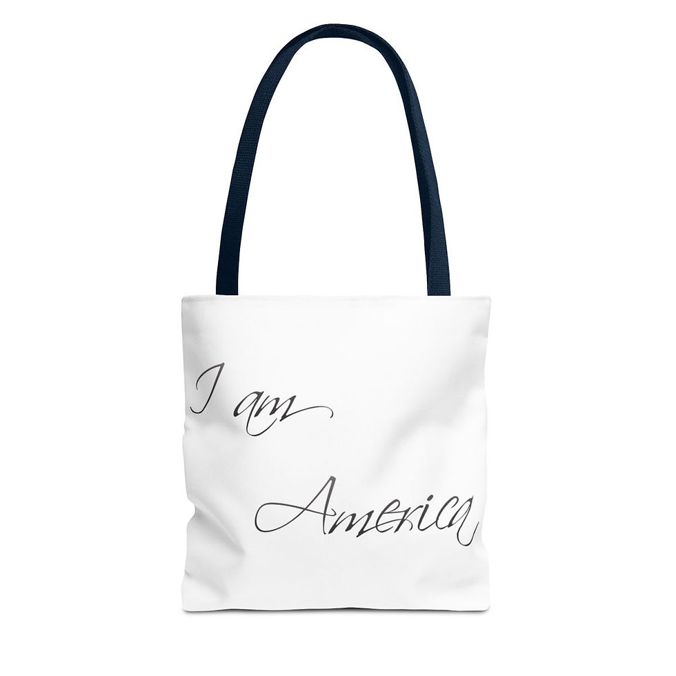 Thumbnail: I am America White Tote Bag