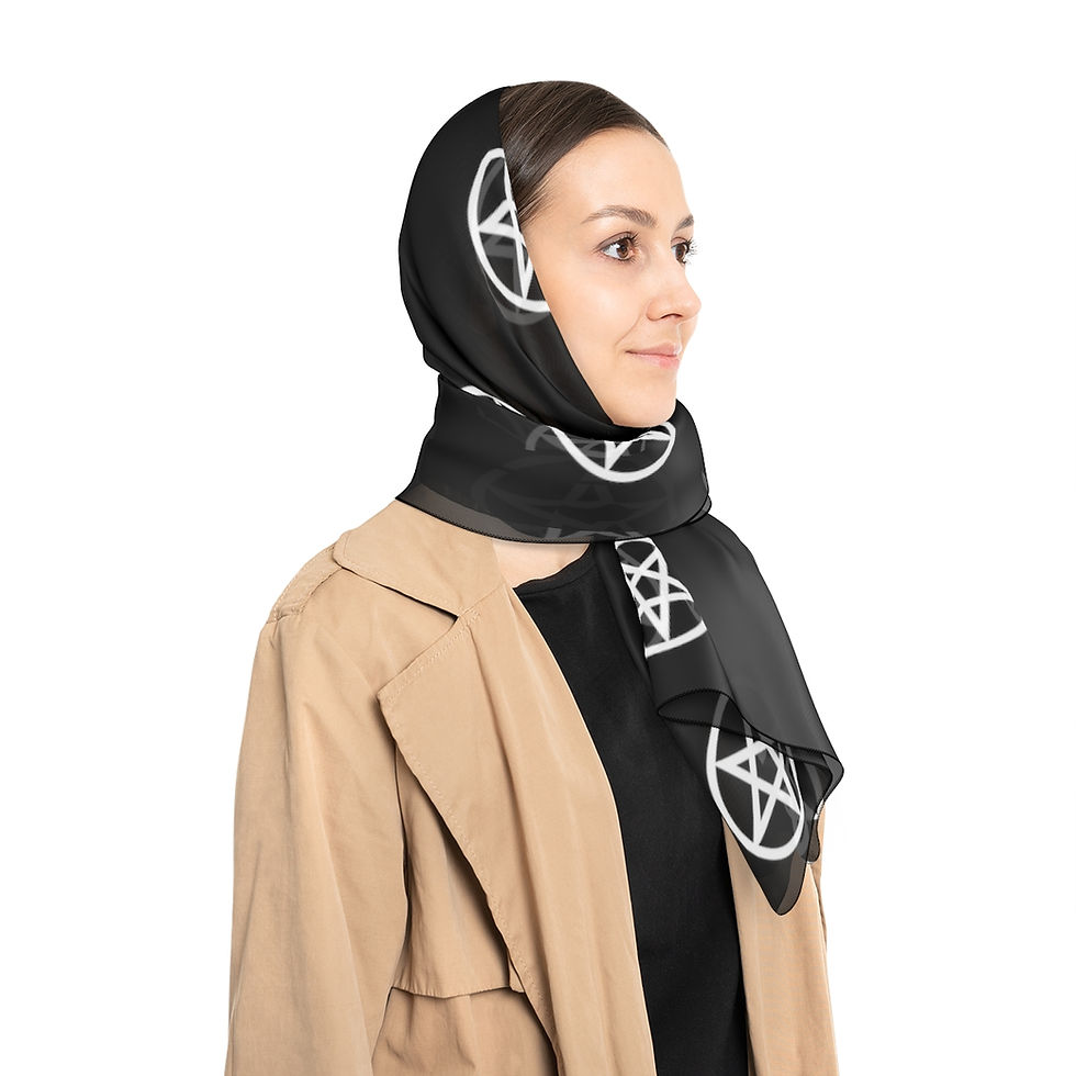 Thumbnail: Pentacle Poly Scarf Black