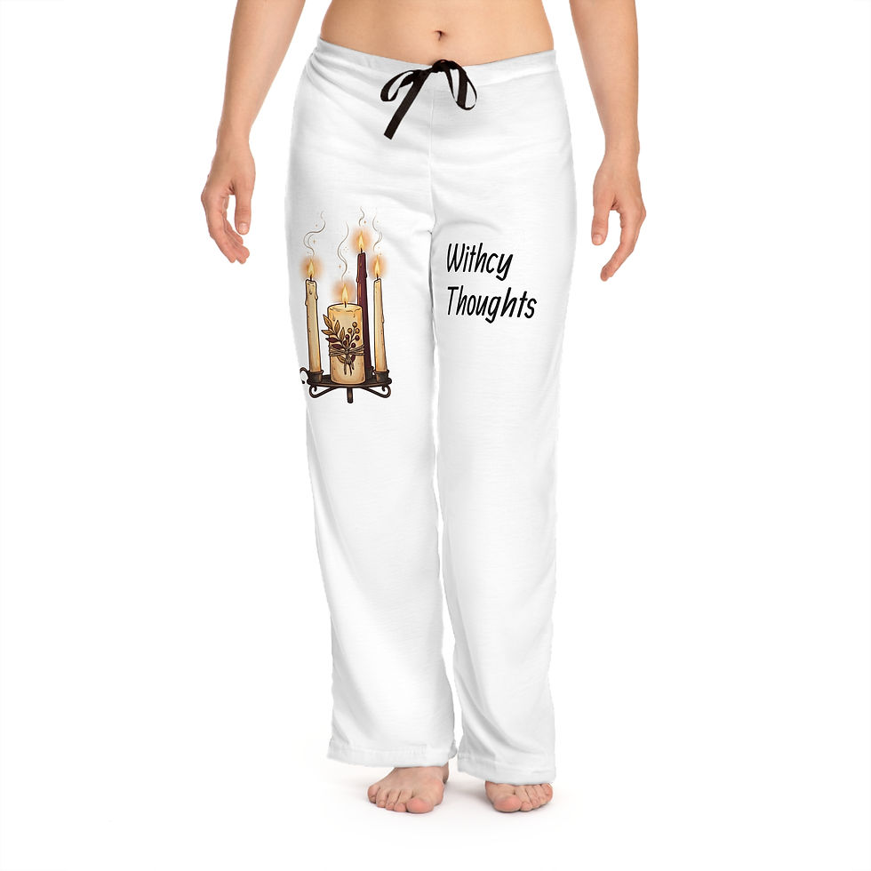 Thumbnail: Pajama Pants — "Witchy Thoughts" Cozy Lounge Sleepwear