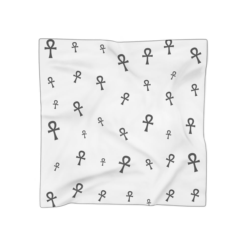 Thumbnail: Ankh Poly Scarf White