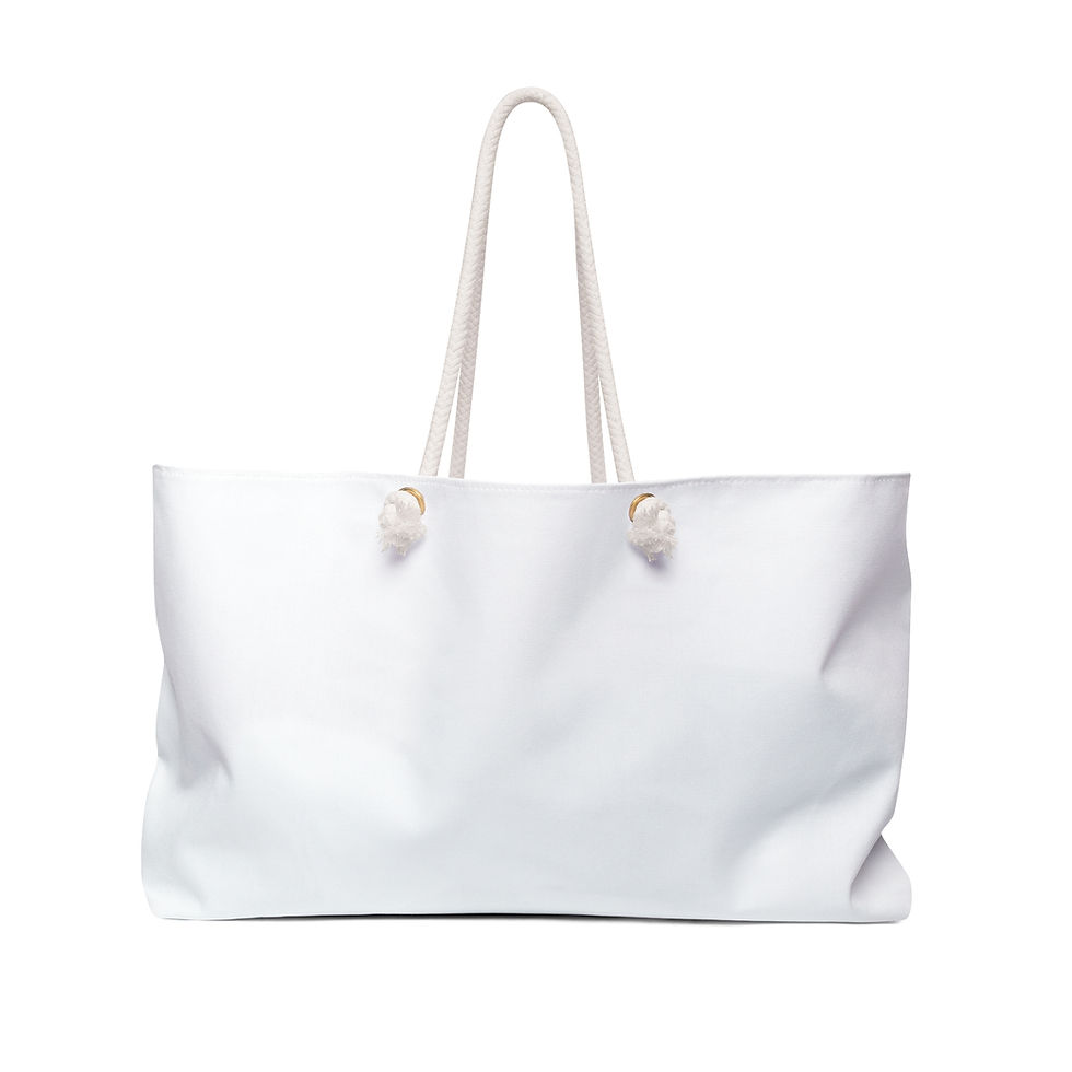 Thumbnail: Canvas Weekender Bag — No Karens on the bottom of Bag. 