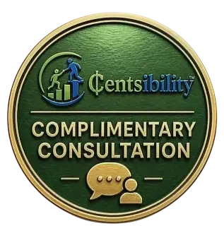 Centsibility, complimentary consultation, and personal finance coaching.
