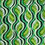Thumbnail: Green Swirl Waves Printed Scarf with Tassels