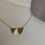 Thumbnail: 18k Gold Plated Crescent Sunburst Necklace