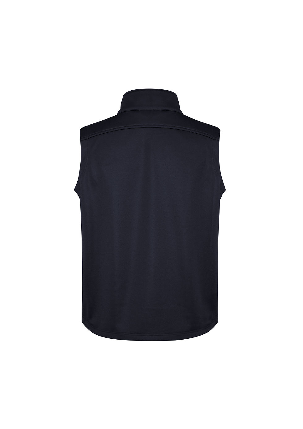 Thumbnail: Dark sleeveless jacket, back view