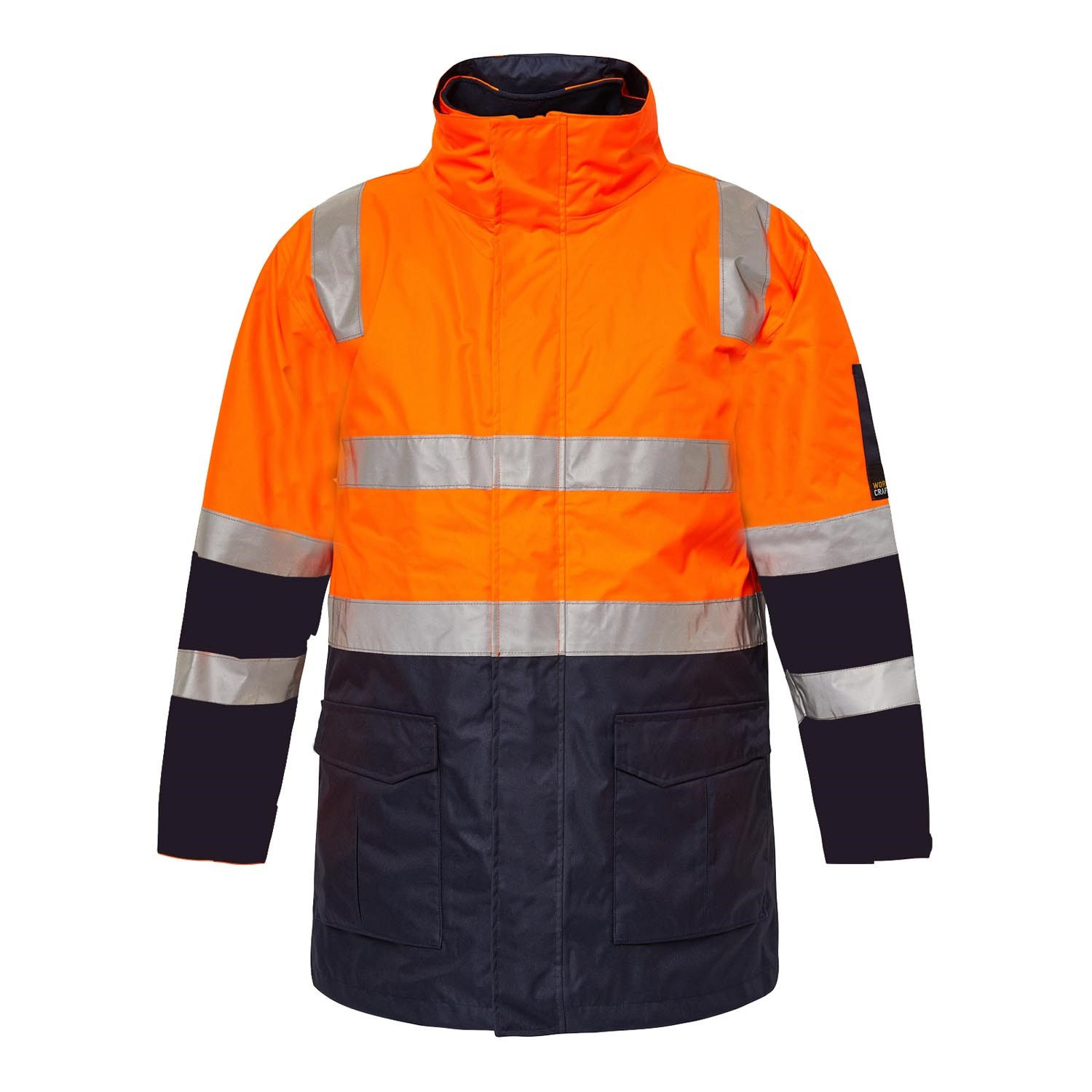 WORK CRAFT - Hi Vis Jacket With Tape