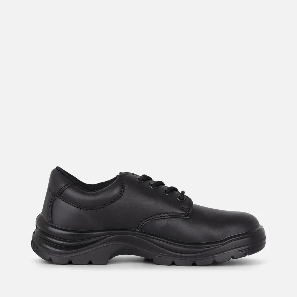 Black lace-up shoe