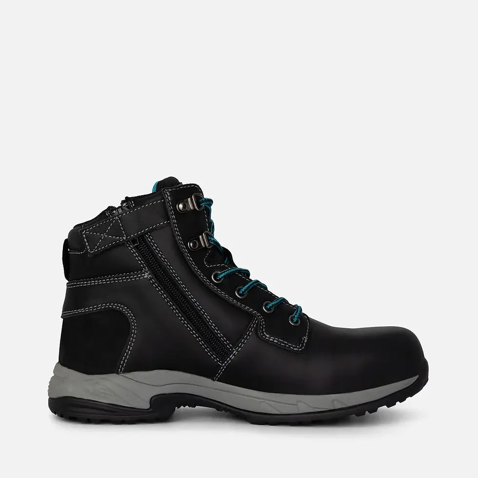 Thumbnail: KING GEE - Women's Tradie Hybrid Zip/Lace Composite Cap Boots