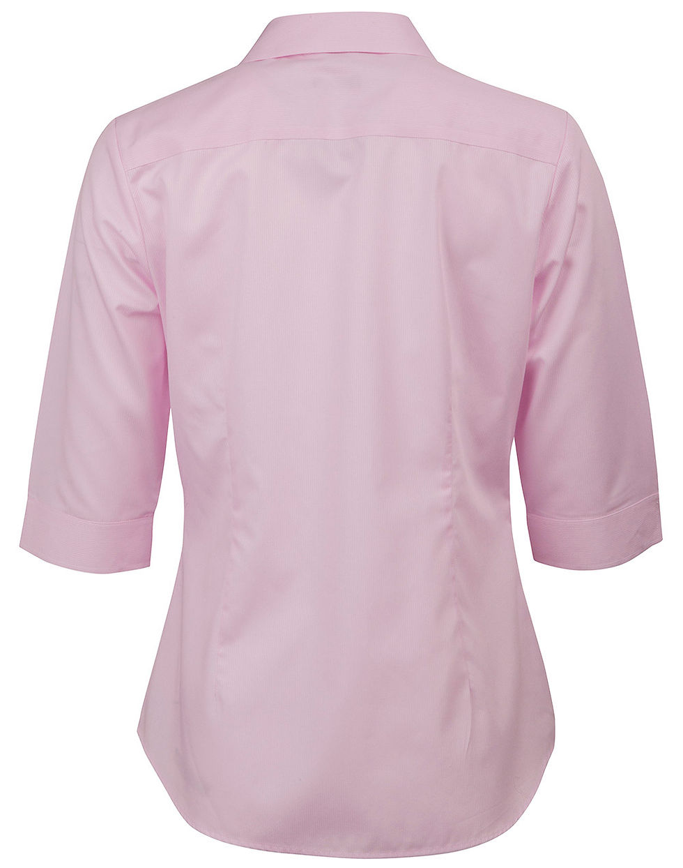 Thumbnail: Back of light pink women's 3/4 sleeve tee