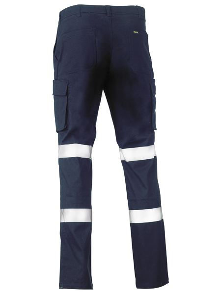 Thumbnail: Navy work pants with reflective strips