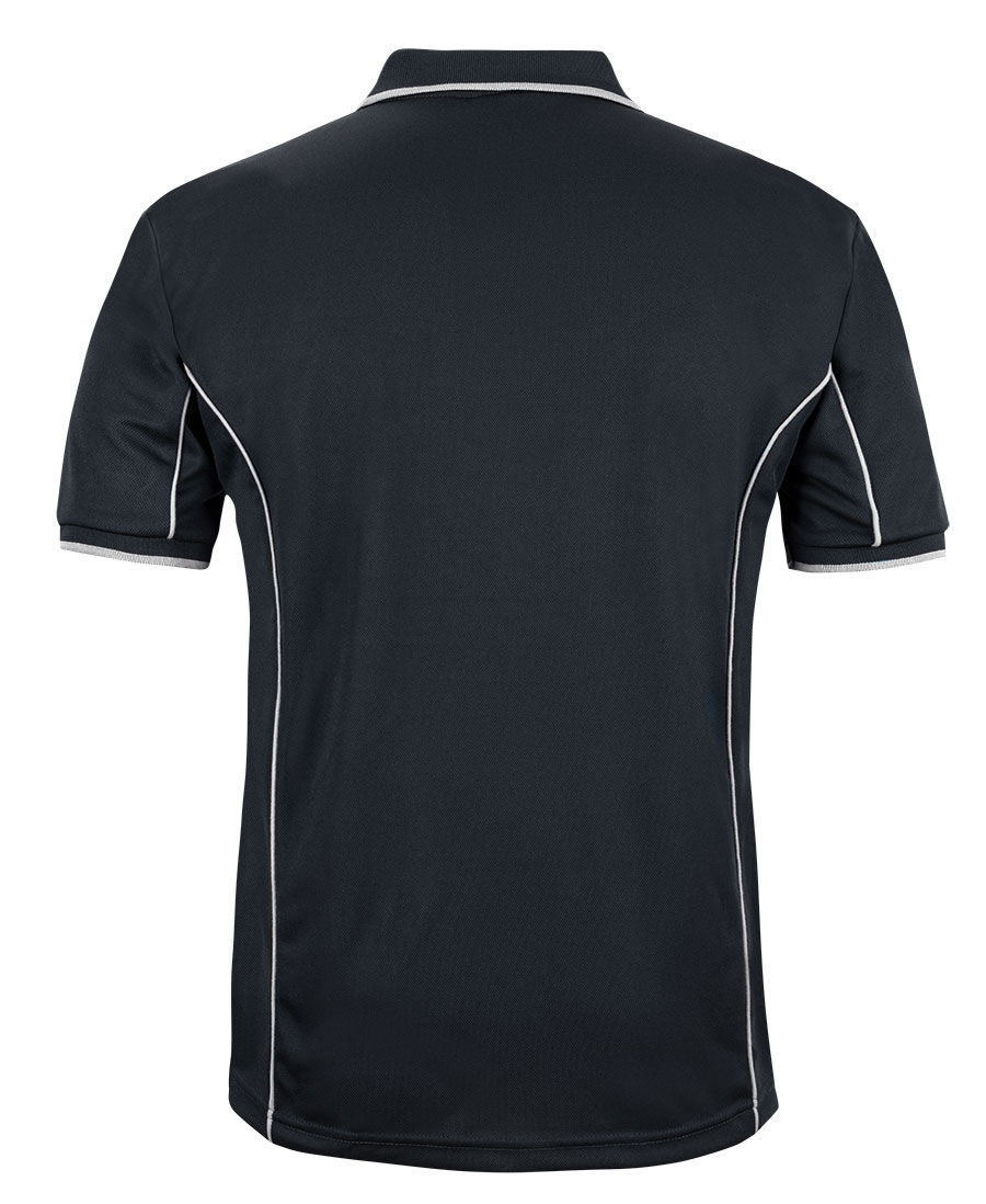Thumbnail: Black short sleeve shirt, back view