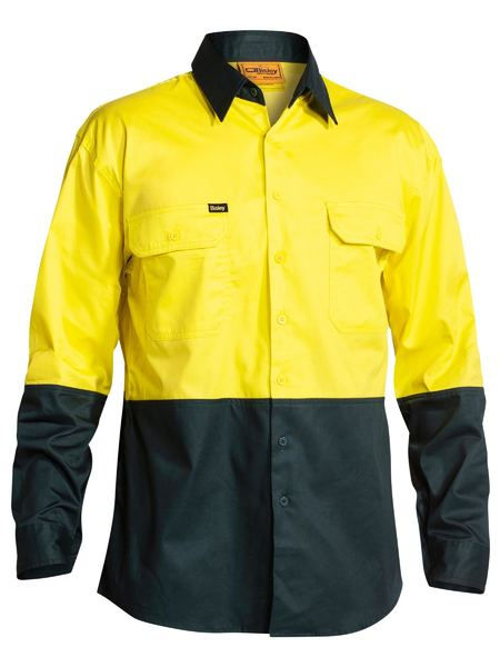 Thumbnail: Yellow and dark dustcoat with patch pocket