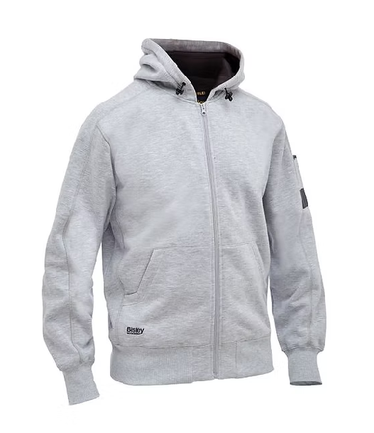Light grey zip-up hoodie