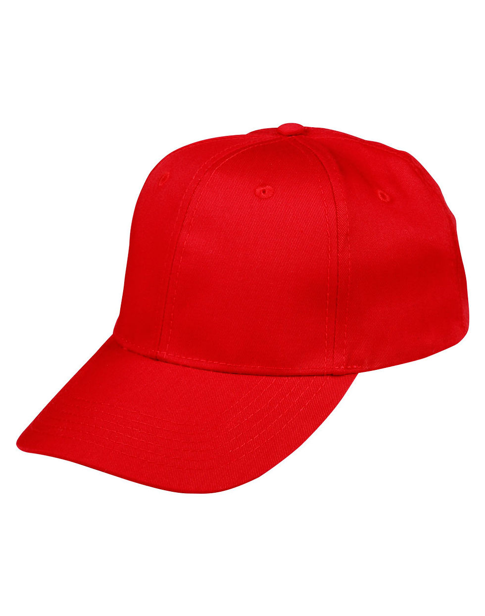 Thumbnail: Red Polycotton Twill Cap