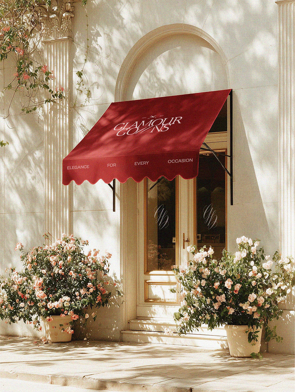 u9294539694_a_burgundy_flat_awning_on_the_wall_of_an_old_buildi_bfe3f25e-d3f5-428a-8d86-49