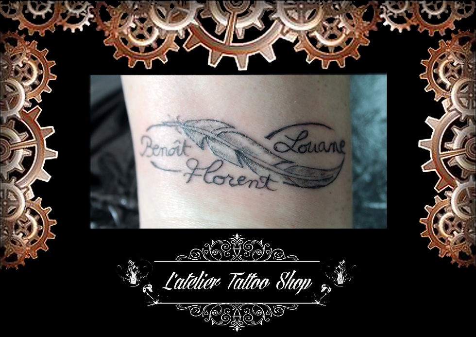 signe infini plume