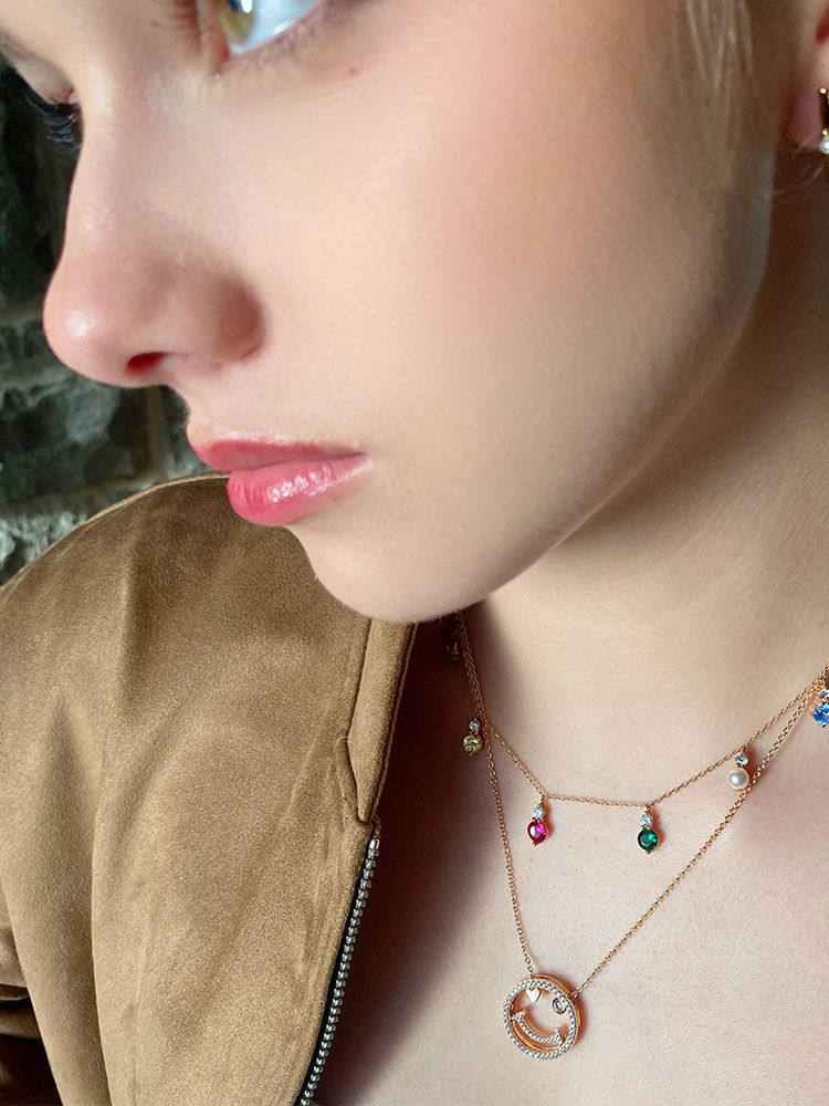 Thumbnail: Smiley Eyes Necklace 