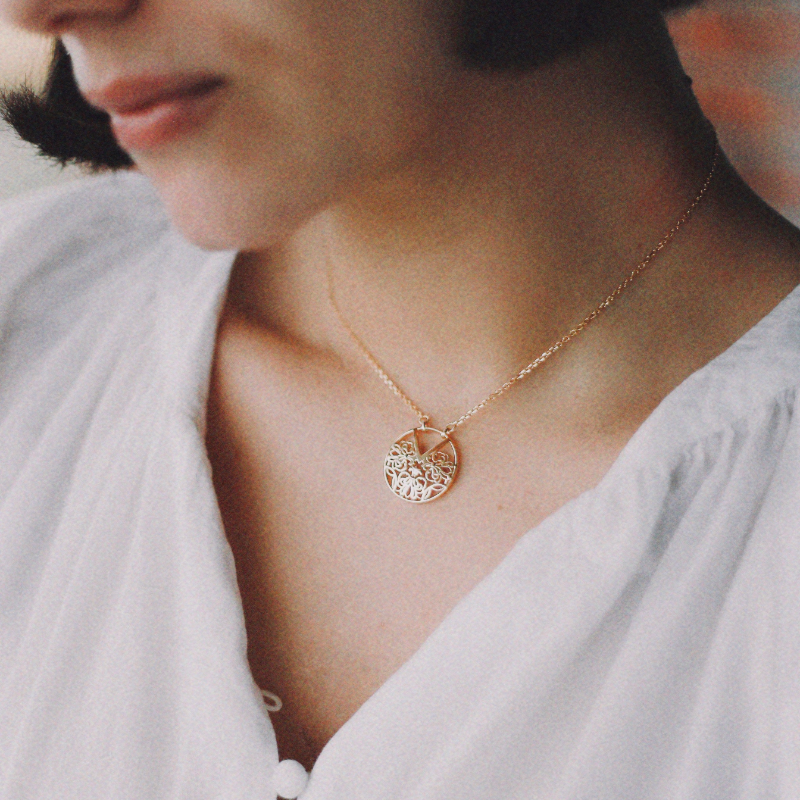 Fleur de lis necklace