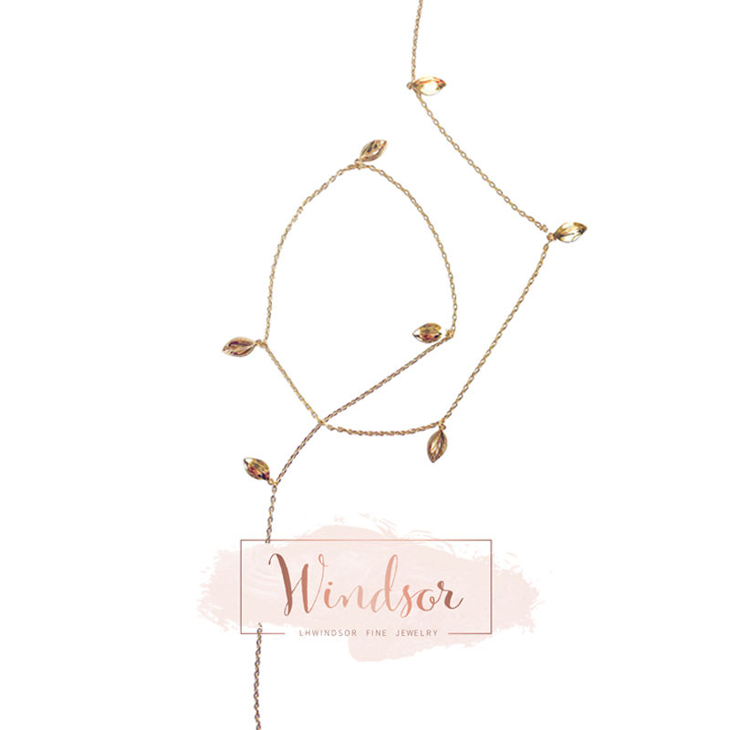 Fall leaves necklace