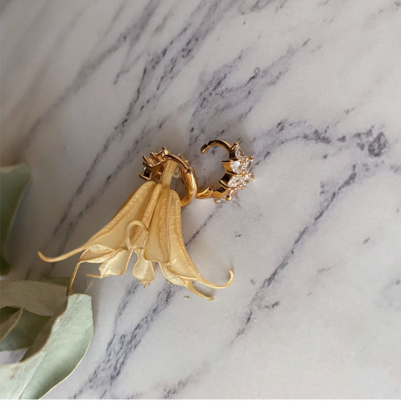 Crystal clear earrings
