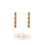 Thumbnail: Bamboo ovate hoop earrings
