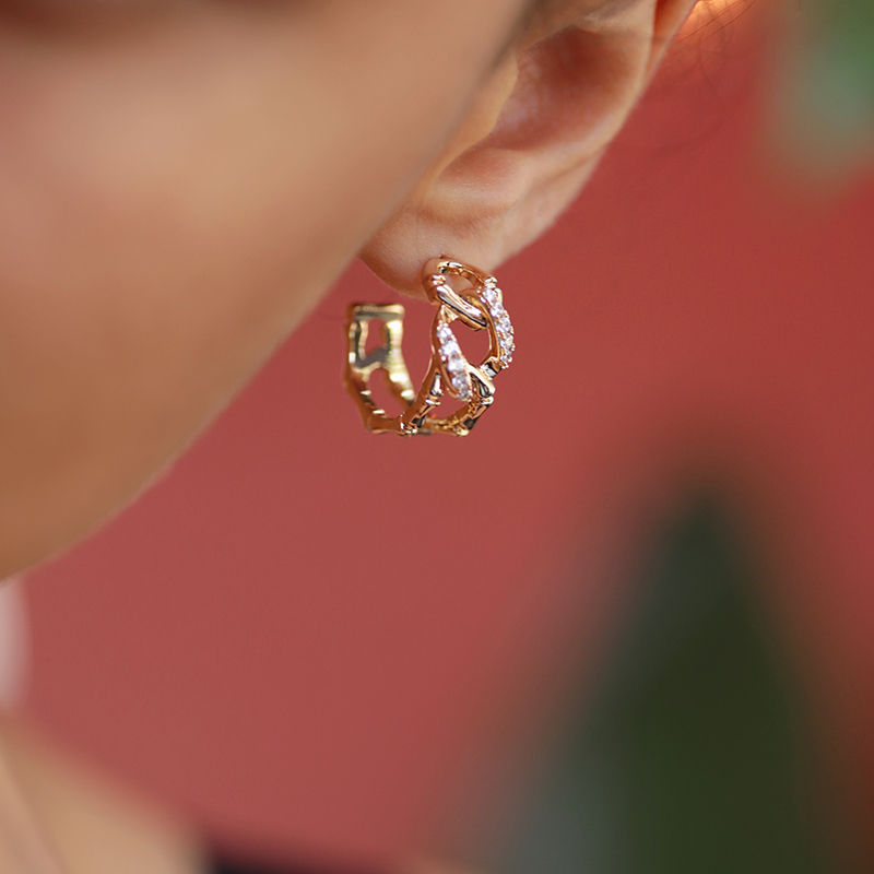 Thumbnail: Bamboo chain earrings