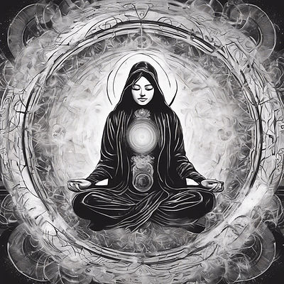 Metaphysical Healing, black and white, one on one, co creating.jpg