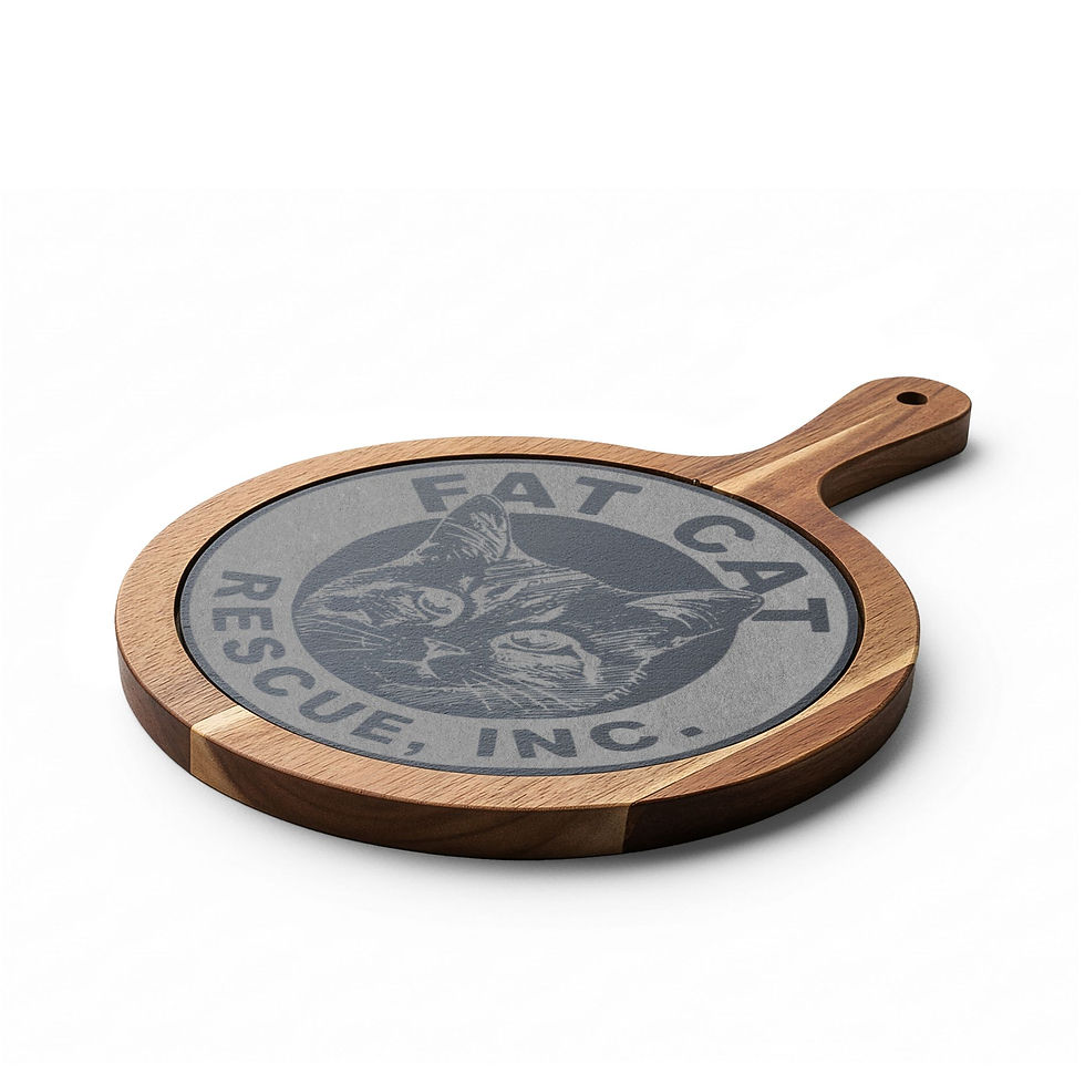 Thumbnail: Fat Cat Rescue Engraved Charcuterie Board