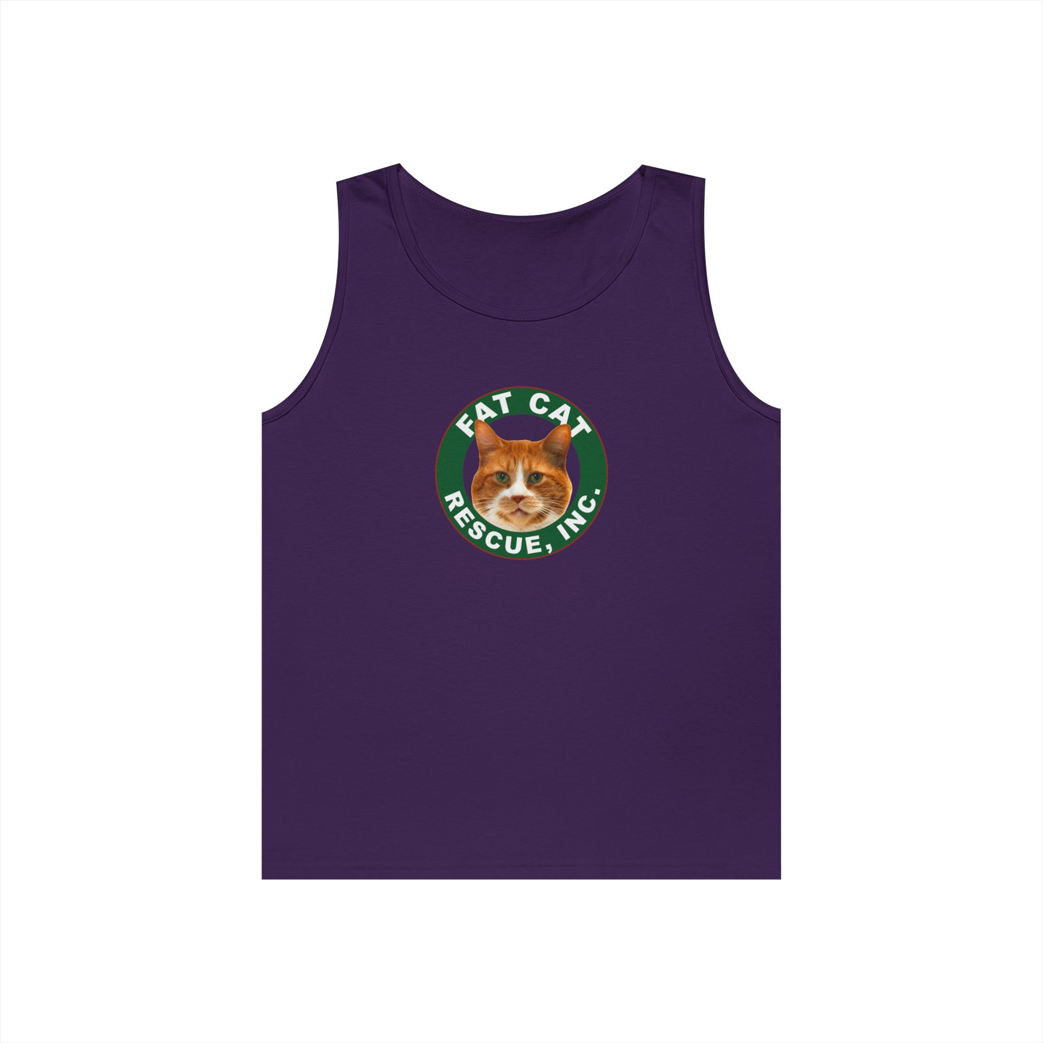 Fat Cat Rescue Unisex Cotton Tank Top | Every Cat Counts