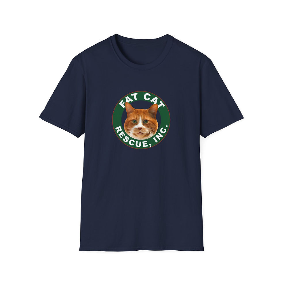 Thumbnail: Every Cat Counts T-Shirt. Fat Cat Rescue. Mr. Whiskers Logo (Personalizable)