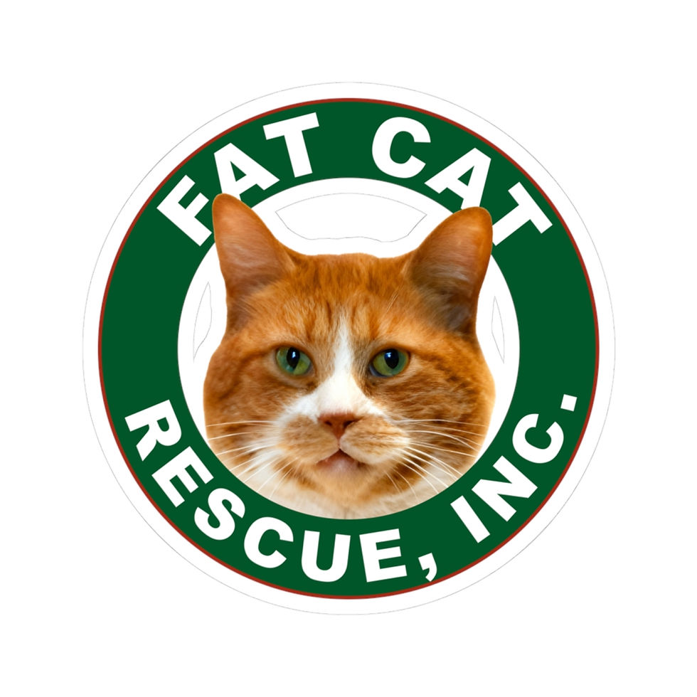 Thumbnail: Mr. Whiskers Fat Cat Logo Sticker