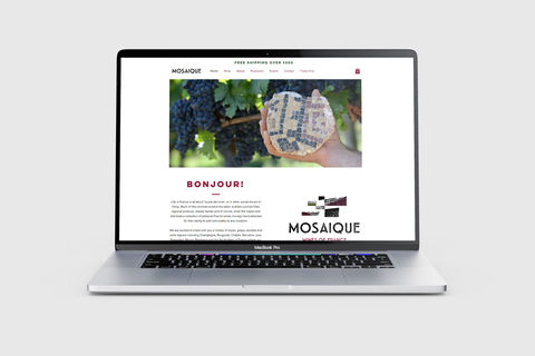 Mosaique Wines website design