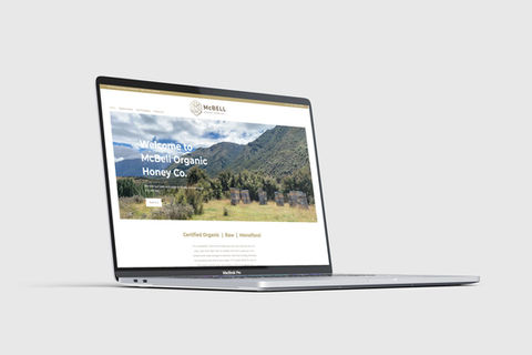 McBell Organic Honey Co website design