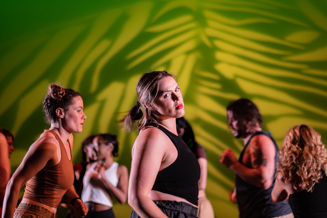 These performers are photographed dancing through the lighting jungle. This performance was photographed by Emanuel Noel Photography at the Madison Children's Theater in Madison, WI.
