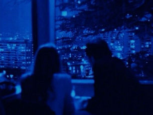 A couple talking.